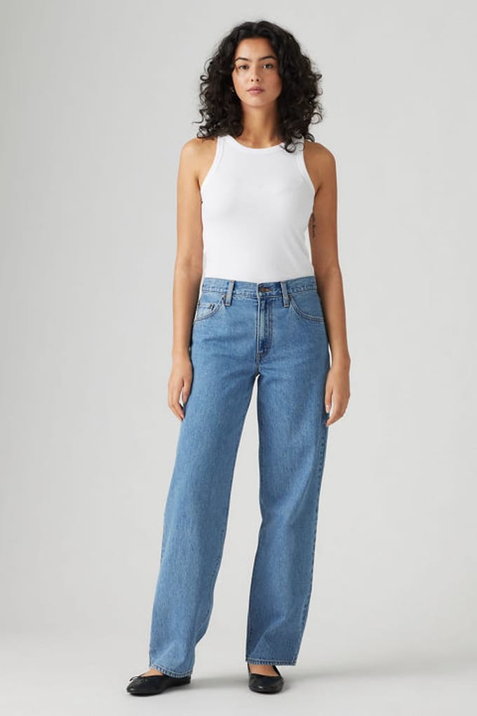 Levi's Baggy Dad Jeans Größe: W31L30 | Ausgestellte Hosen Outlet | Damen
