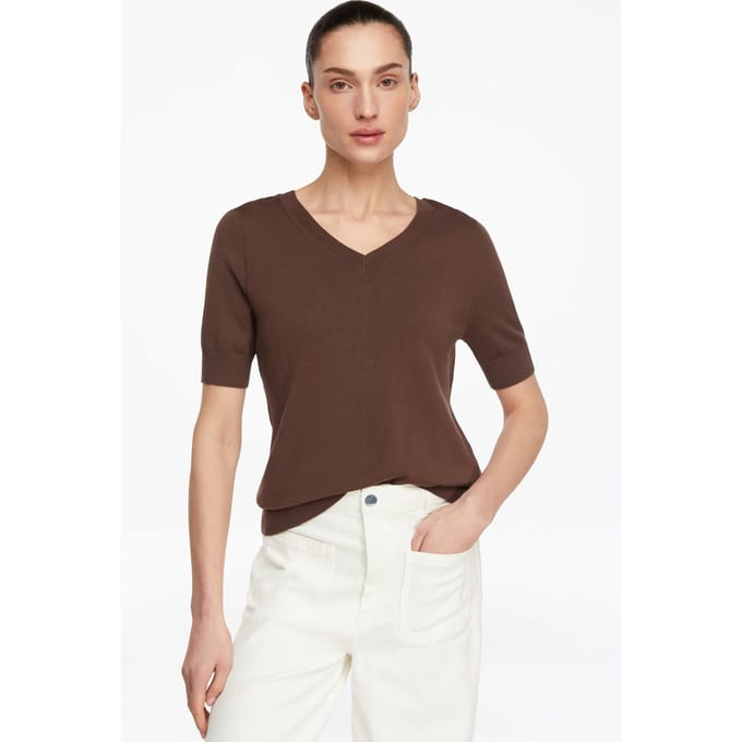 Comma  Pullover Brown Maat: 40 | Sweaters Outlet | Dames | Bruin
