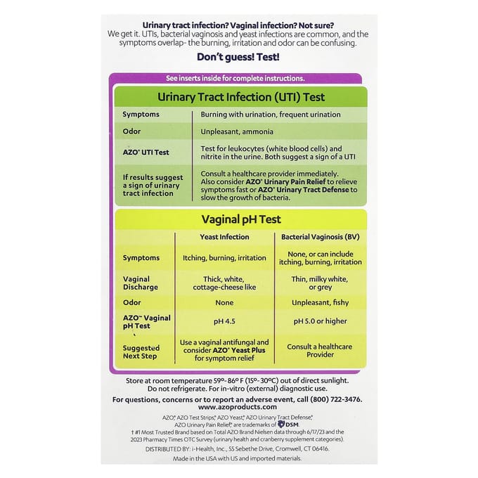 UTI en Kwaliteit Ph Testkit, 2-delige kit