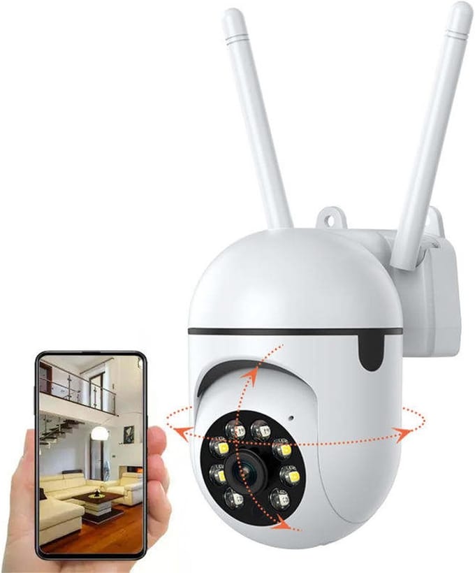 360 Graden HD Beveiligingscamera Binnen met Nachtzicht en Bewegingsdetectie