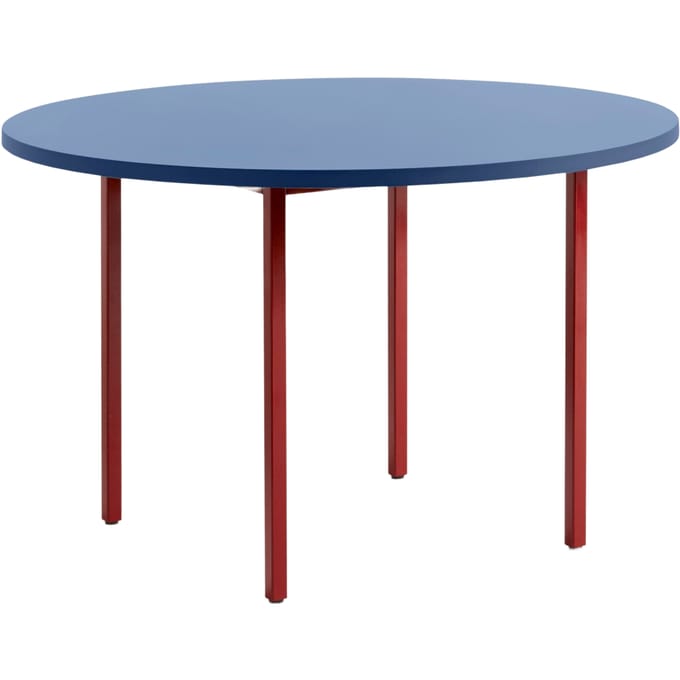 HAY Two Colour Tafel rond - blauw - red - Ø 120 cm
