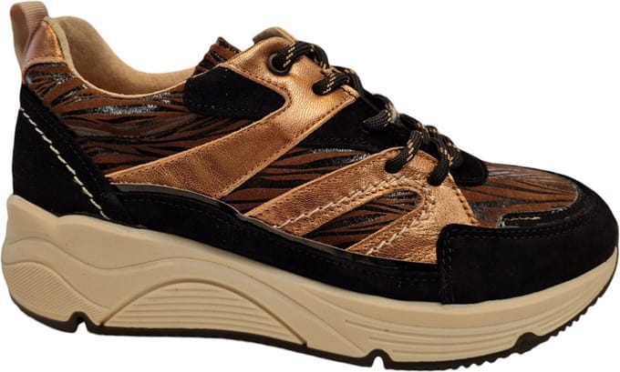 Bridge 24257209 Zebra Multi Dames Sneakers - Brons - 39