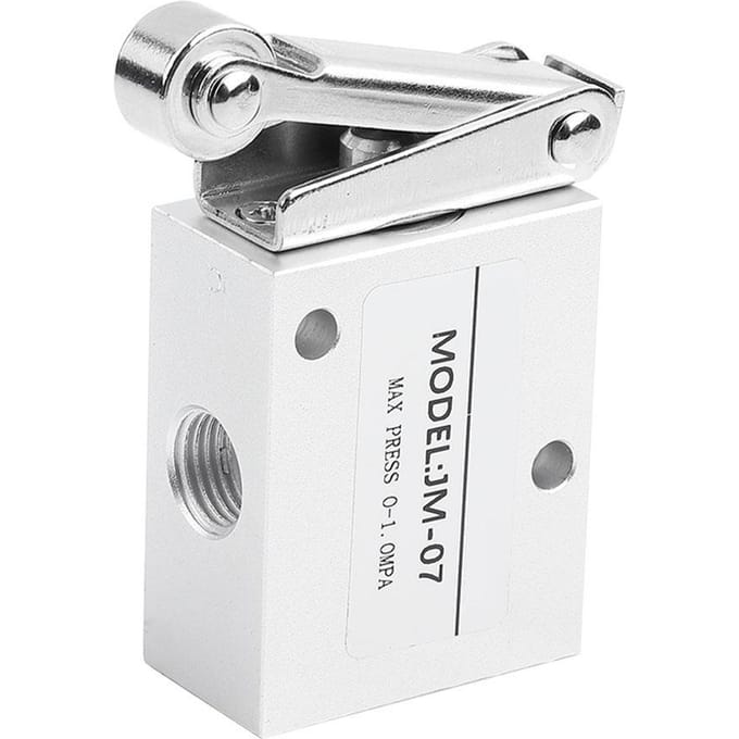 PT 14 Draad Roller Type Mechanische Pneumatische Klep 2 Posities 3 Wegen white