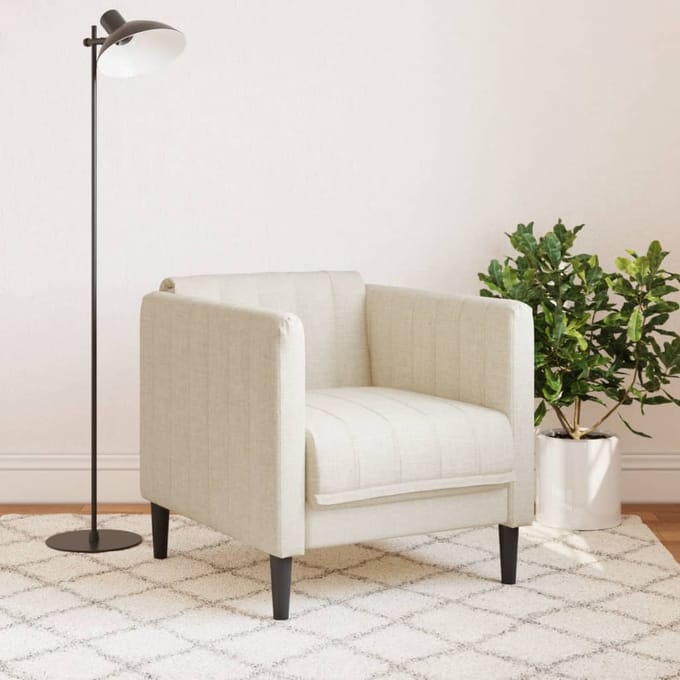 vidaXL - Fauteuil - linnen