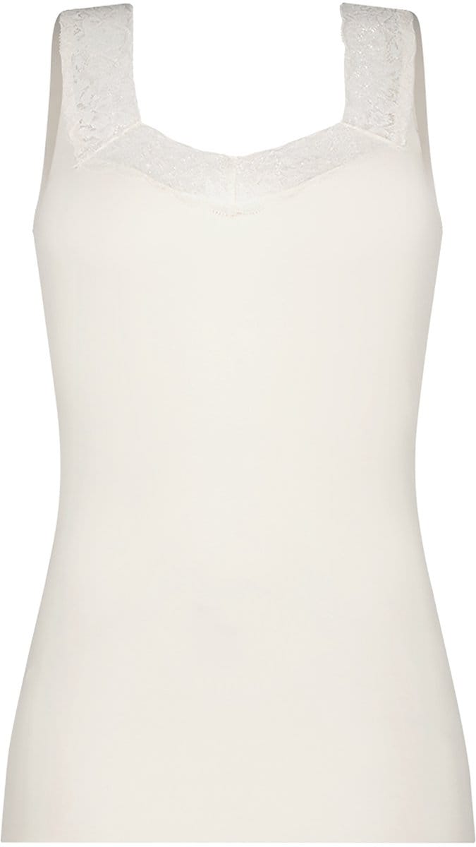 Ten Cate Secrets singlet met kant off white voor Dames | Maat M