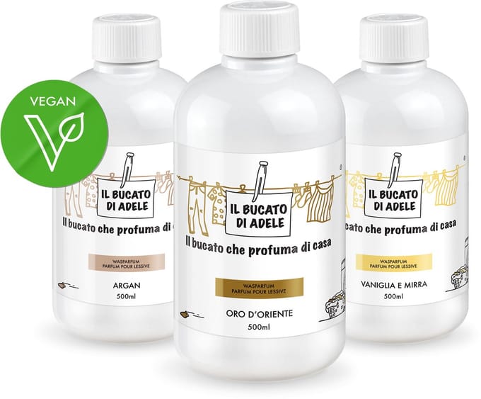 Il Bucato di Adele Wasparfum Argan 500ml - Oosters 500ml - Vanille & Mirre 500ml