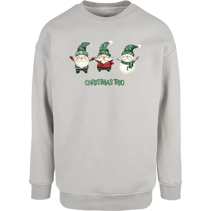 Merchcode Kerstman Trio-trui met ronde hals MP0009096