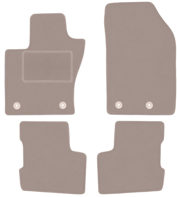 Beige velours vloermatten voor: Fiat 500X II crossover (2018-)