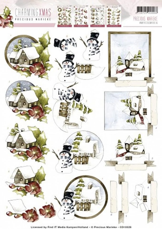 Country Charming Xmas 3D-Knipvel Precious Marieke 1 stuks