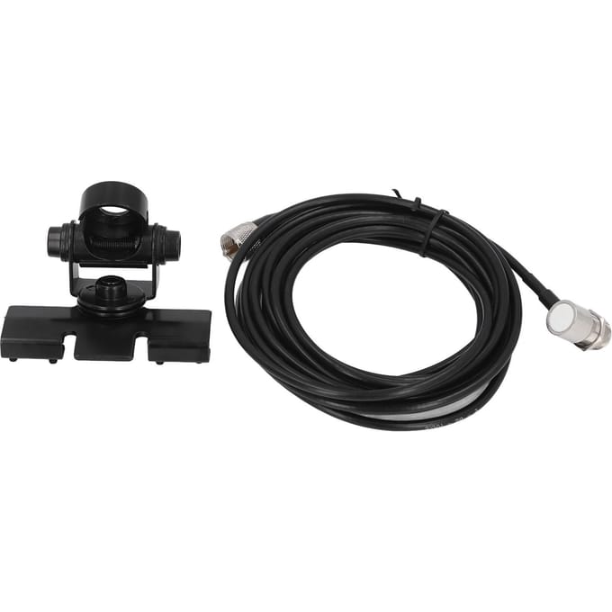 Support de fixation de clip pour antenne mobile avec câble coaxial d'extension PL 259 de 16,4 pieds pour radio mobile TH 9800 TH 7800 pour black