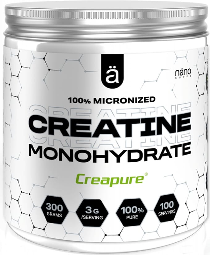 NanoSupps 100% Micronized Creapure (300g) Unflavoured - Creatine - Creapure