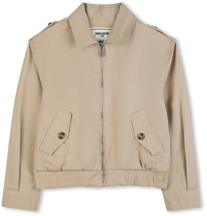 Zadig & Voltaire X60558 Jas Beige 8 Years Meisje