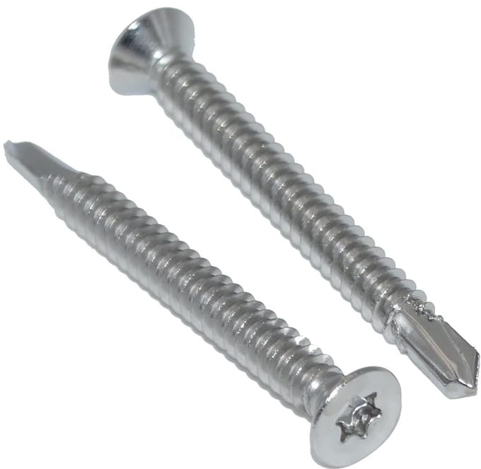 Zelfsnijdende Boorschroeven RVS A2/V2A met Verzonken Kop TX 6,3 x 80 mm