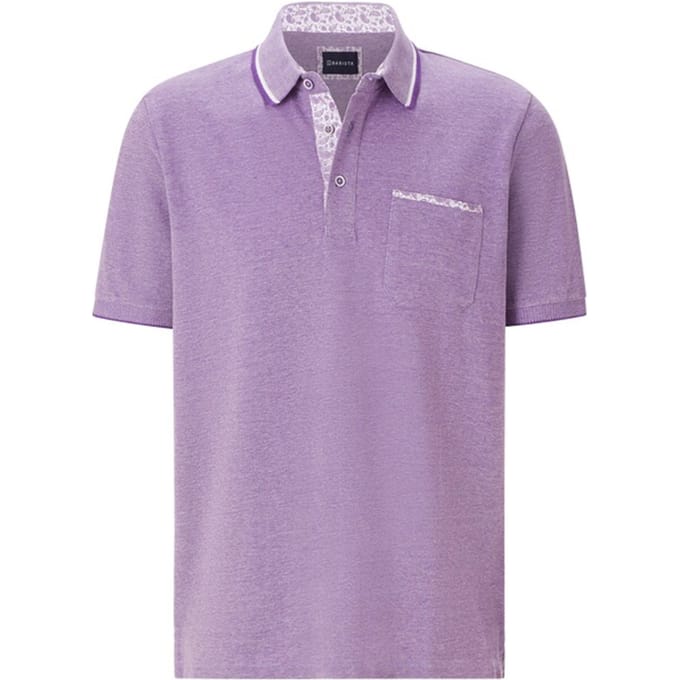 Babista herren Poloshirt - 52/54 - lila - Plus Size