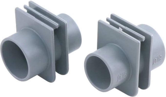 Pipelife buisinvoerstuk flexbox 16/19 mm grijs set 3 stuks