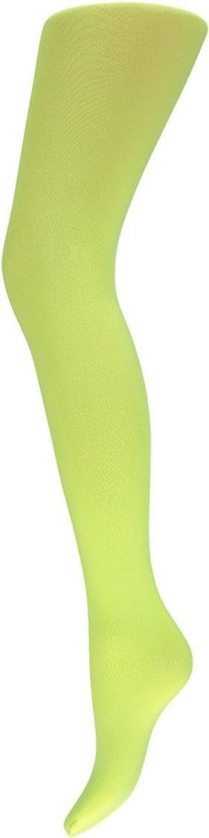 Panty dik 60 denier microfiber fluor geel