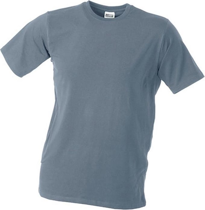 James and Nicholson Unisex Elastische Tee (Midden-Grijs)