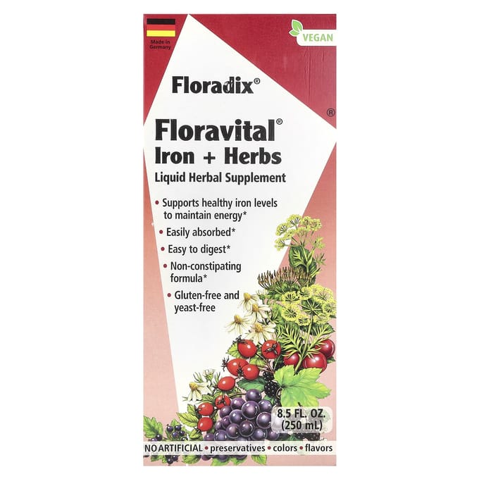 Floradix, Floradix, Floravital IJzer + Kruiden, 250 ml (250 ml)