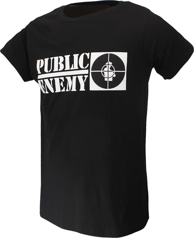 Public Enemy Crosshairs Logo T-Shirt - Officiële Merchandise - S