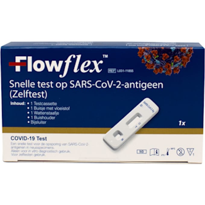 Acon FlowFlex Sneltest – 1 stuk – Covid-19 Antigeen Zelftest