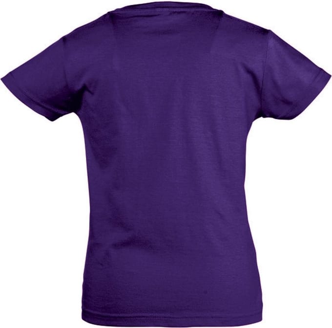 SOLS Meisjes Kersen Korte Mouw T-Shirt (Donkerpaars)