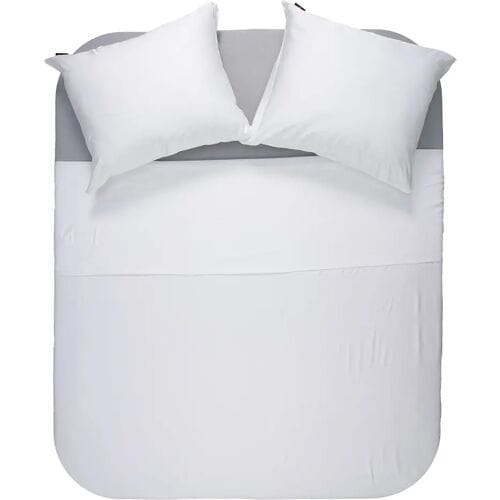 Primaviera DeLuxe Dekbedovertrek Uni Bamboe Wit - Eenpersoons 140 x 200/220 cm + 1 kussensloop