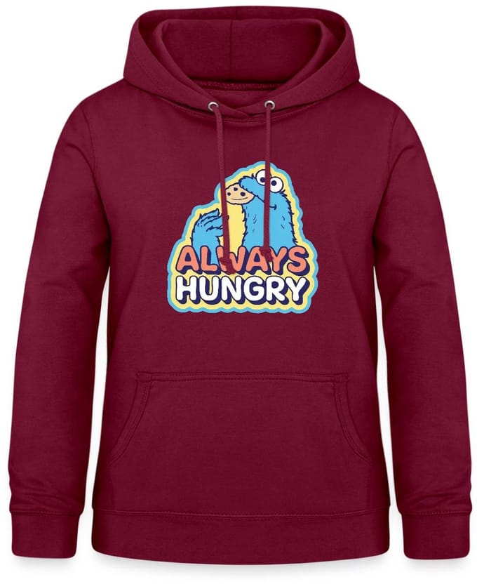 Sesamstraat Koekiemonster Altijd Hongerig Hoodie Dames