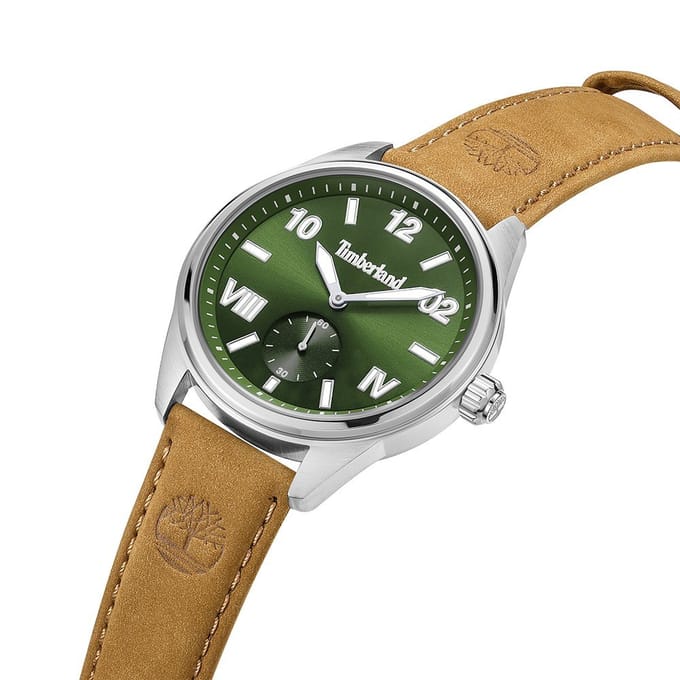 Timberland TDWGA0083502 - Horloge - Leer - Pastelbruin - 43 mm