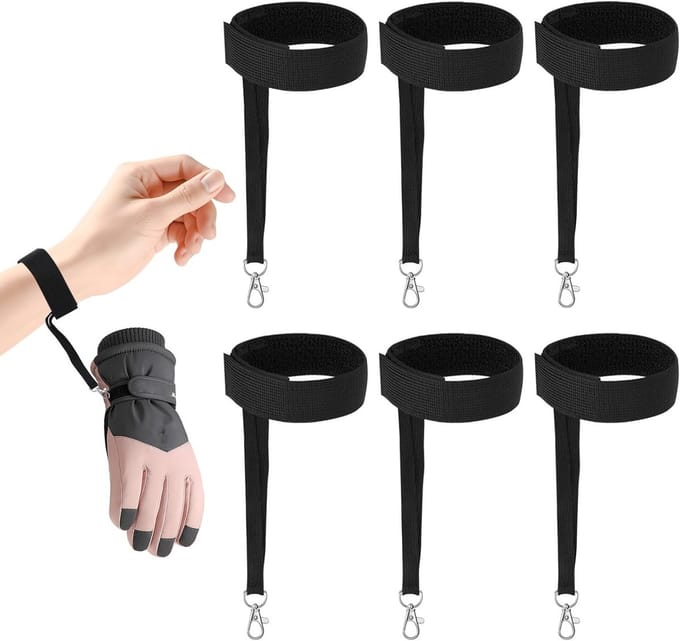 6 Stuks Sport Winter Ski Handschoenen met Elastische Polsband - Snowboard Ac