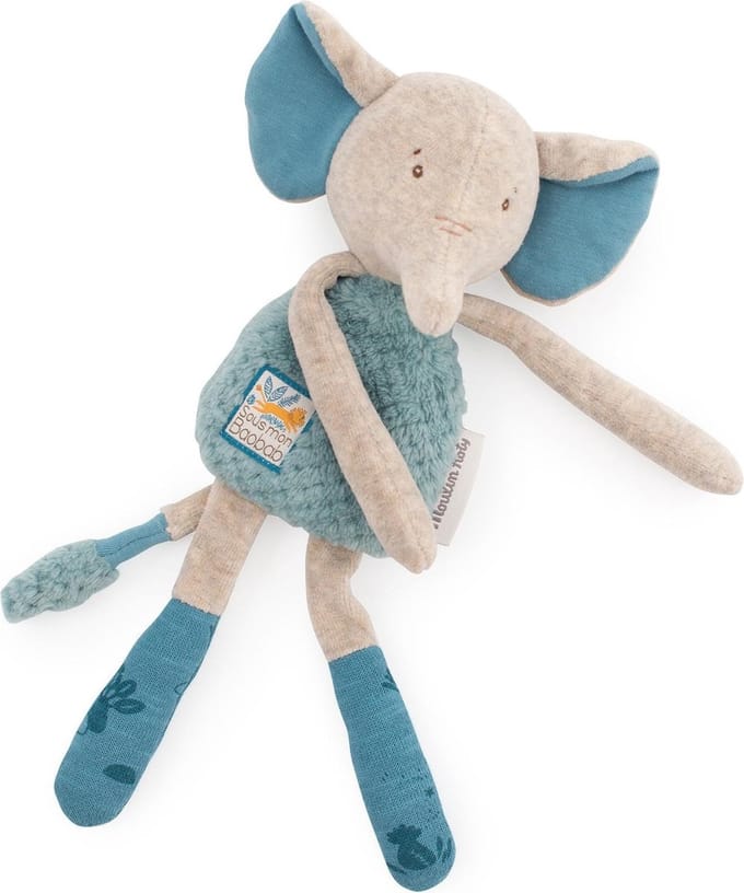 Moulin Roty - Moulin Roty Knuffelrammelaar Olifant 'Sous mon Baobab'
