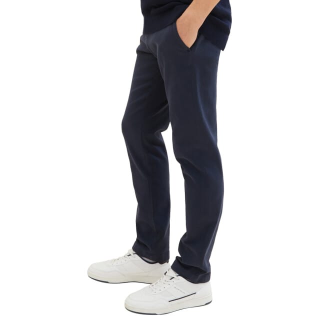 Tom Tailor - TTTRAVIS SLIM chino met riem - Maat 30/34 - navy zig zag structure