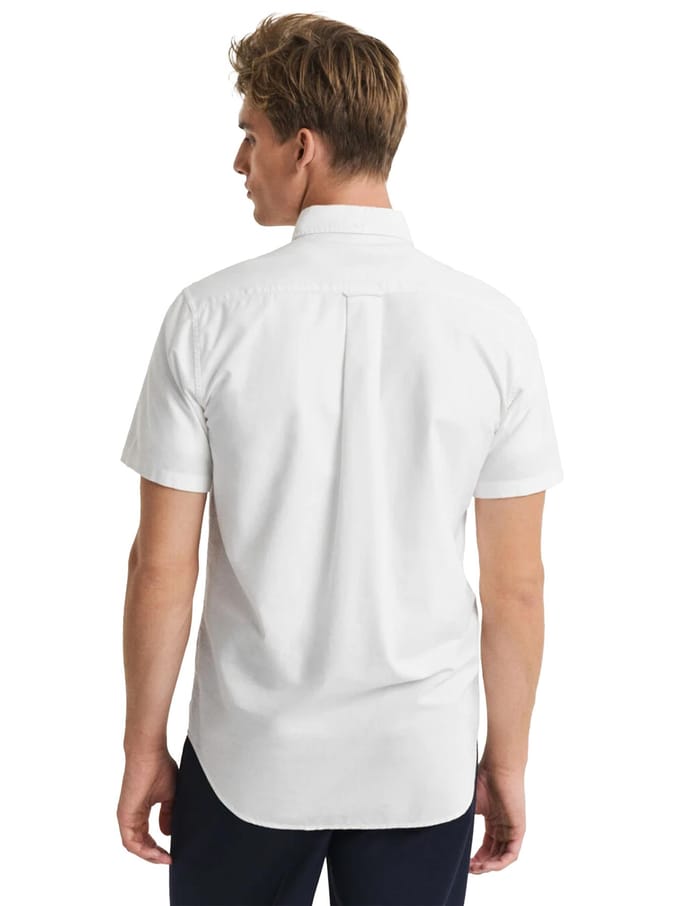 Gant Heren Regular Korte Mouw Oxford Overhemd