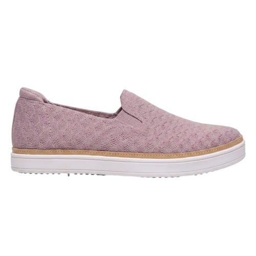 Skechers Coast Drive-loafers met structuur voor dames (Roze)