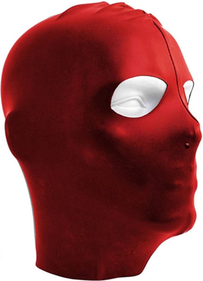 Mister B datex masker open ogen - rood - one size