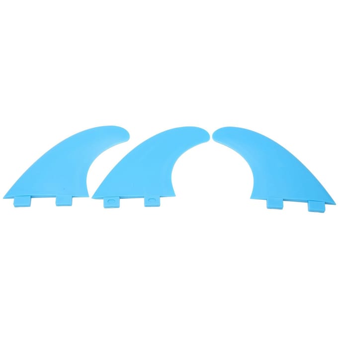 3 Stuks Surfplank Vinnen Nylon Plastic Blauwe Thruster Vin Surfen Board Accessoires Voor Longboard blue