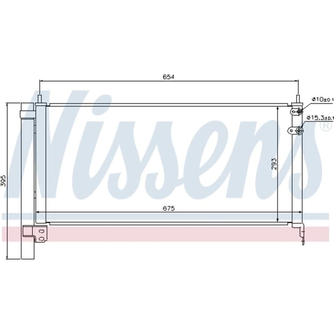 Condensator, airconditioning NISSENS 940175