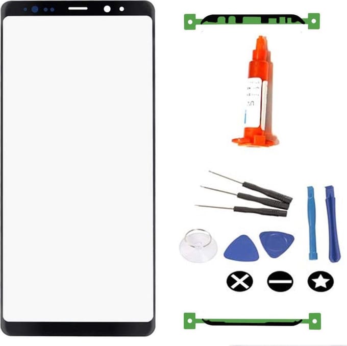 Vervangsglas Samsung Galaxy Note 10 N970 + LOCA lijm – Premium – Zwart