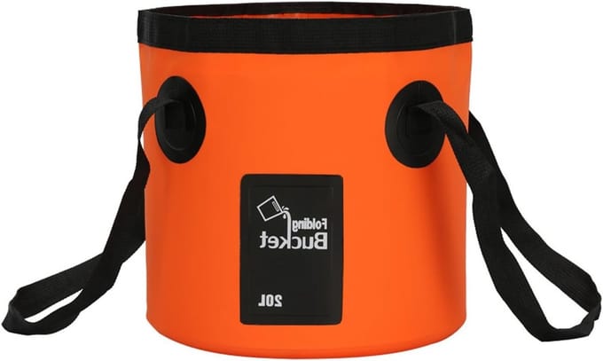 Opvouwbare emmer - multifunctioneel en praktisch - 20L - oranje