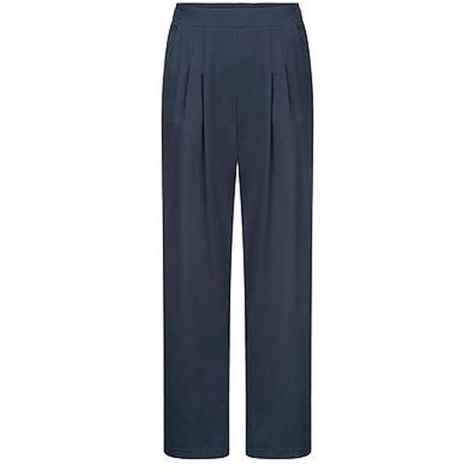 Wide Fit-broek Van Peter Hahn blauw