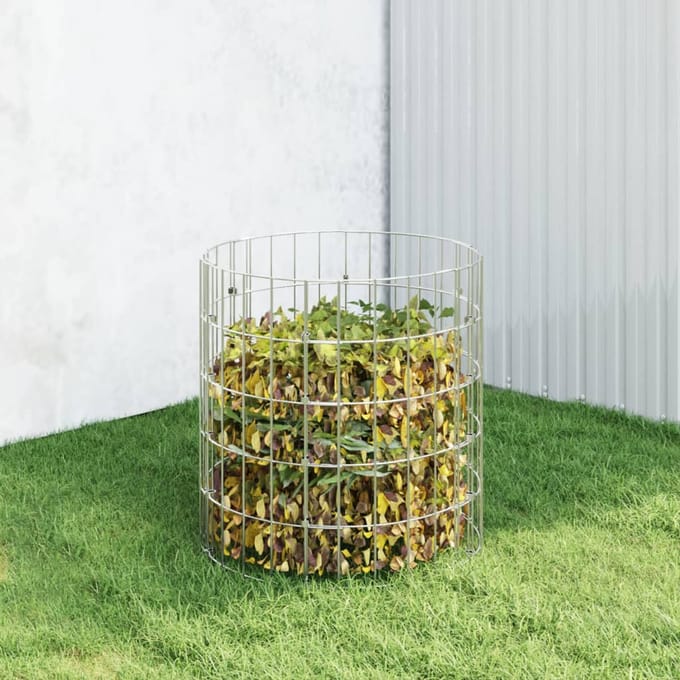 vidaXL - Compostbak - Ø50x50 - cm - gegalvaniseerd - staal