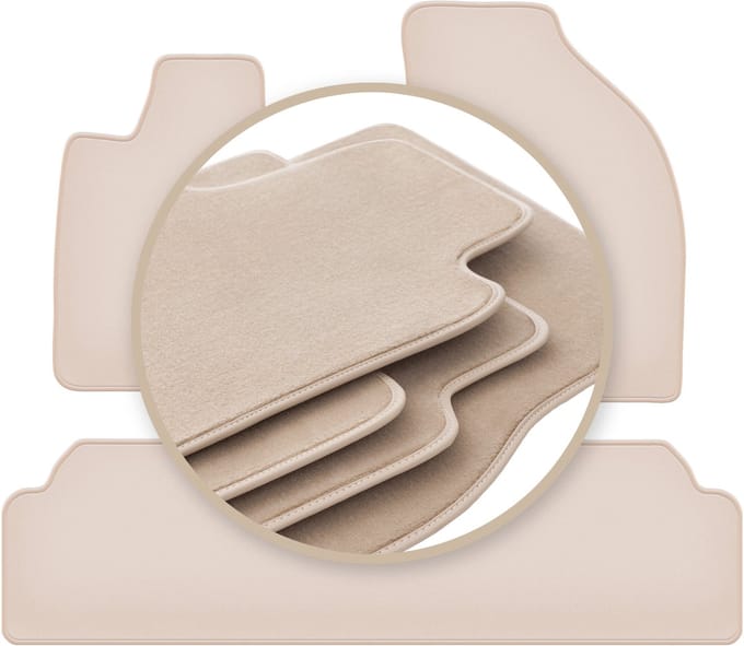 PREMIUM beige vloermatten voor: Lexus RX III Hybrid SUV 2008-2015