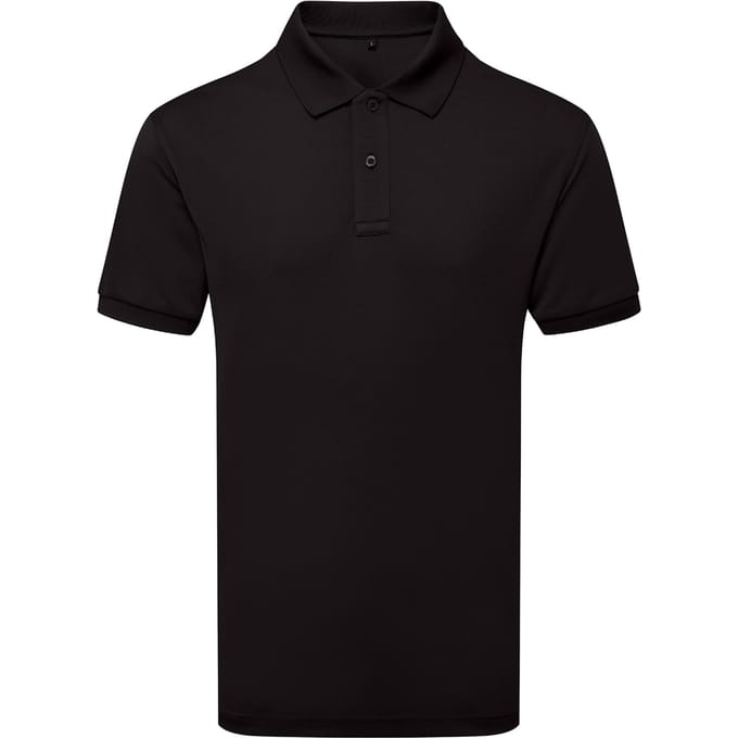 Asquith & Fox Heren Glacier Tech Poloshirt (Zwart)