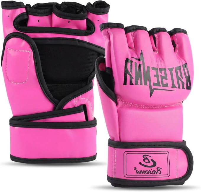 Bokshandschoenen - Vechtsport handschoenen - Intensieve training - Verstelbare klittenbandsluiting - One size - Roze