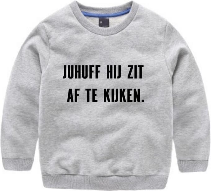 Strijkapplicatie - Juf hij zit af te kijken