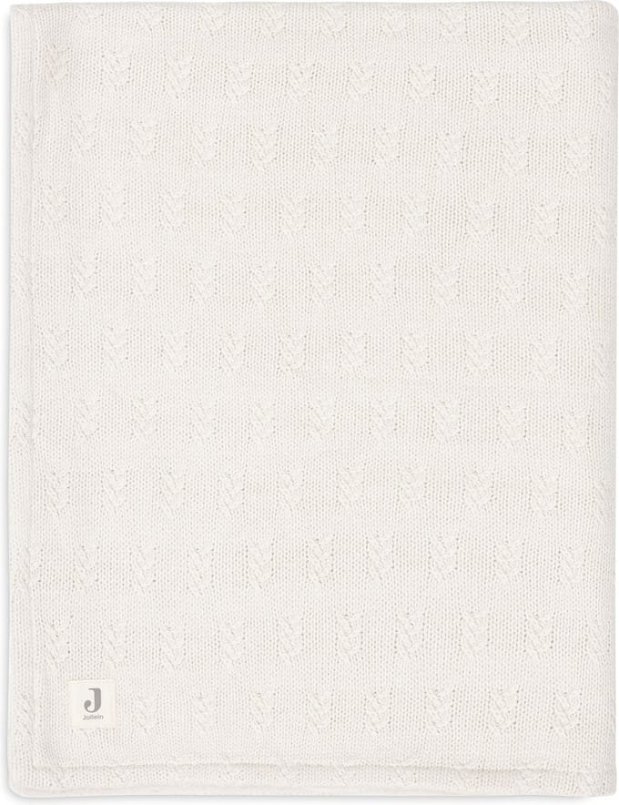 Jollein Deken Ledikant 100x150cm Grain Knit Oatmeal/Velvet