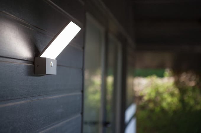 LUTEC Pano  - Wandlamp voor buiten - Donkergrijs