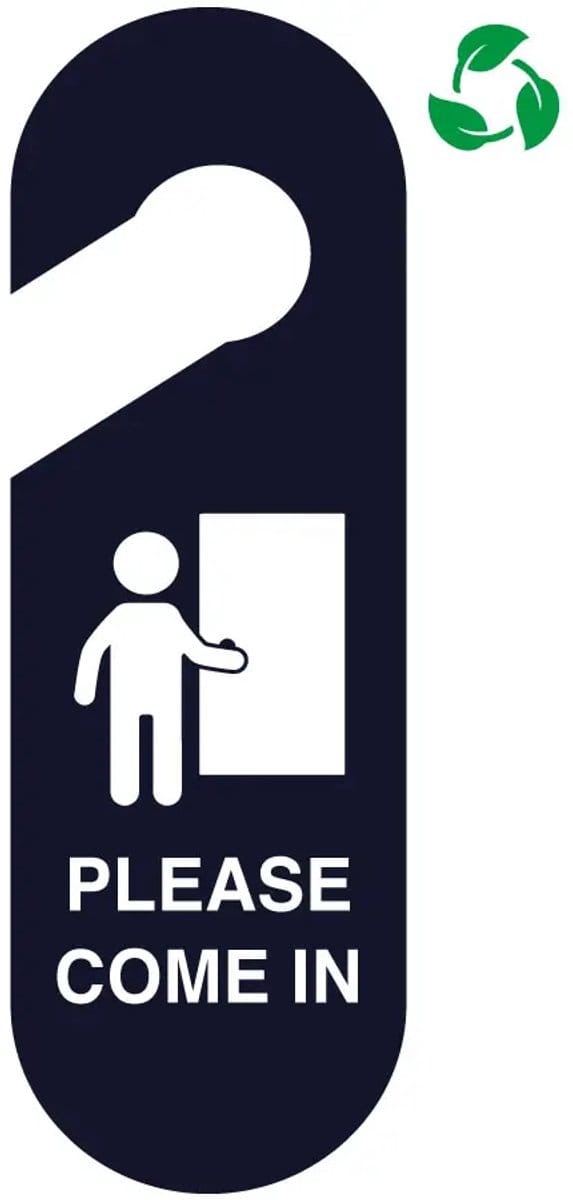 Please come in deurhanger - Forex Re materiaal | 30 x 10 cm