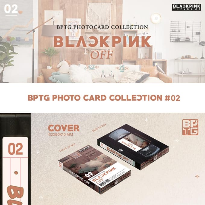 BLACKPINK - HET SPEL Fotokaartencollectie nr. 1~3 #01 gray