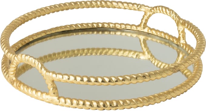 J-Line dienblad - aluminium - goud