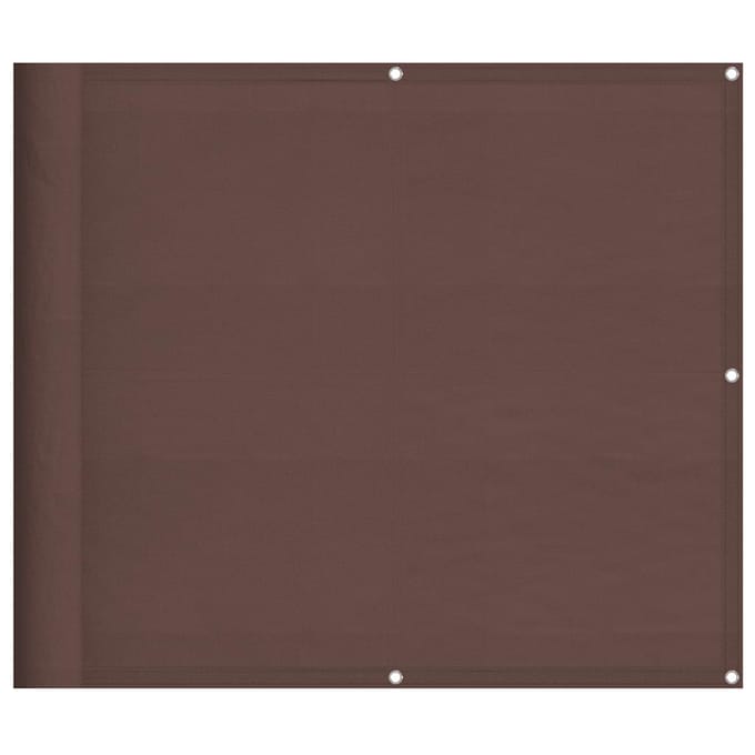 vidaXL Balkonscherm 90x800 cm 100% oxford polyester bruin